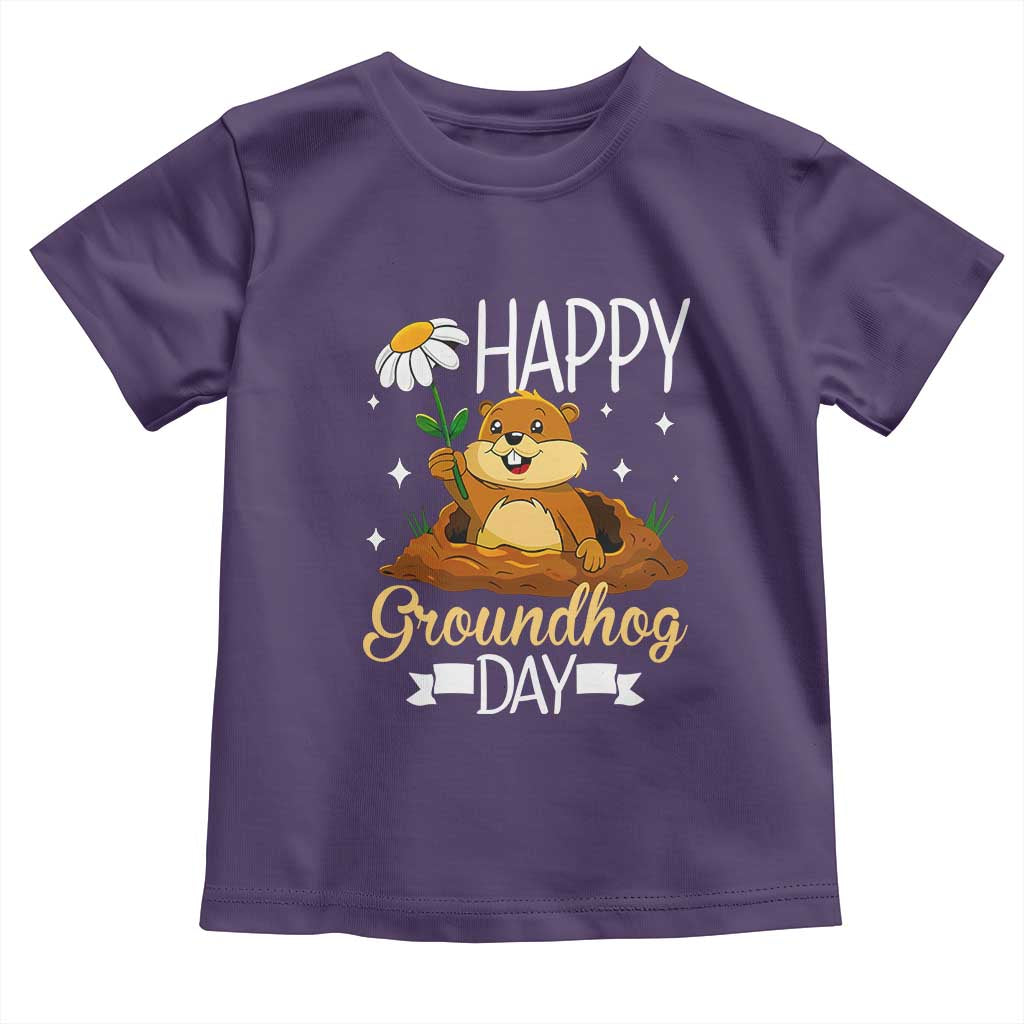 Happy Groundhog Day Toddler T Shirt Punxsutawney Phil Groundhog Lover