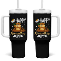 Happy Groundhog Day Tumbler With Handle Punxsutawney Phil Groundhog Lover