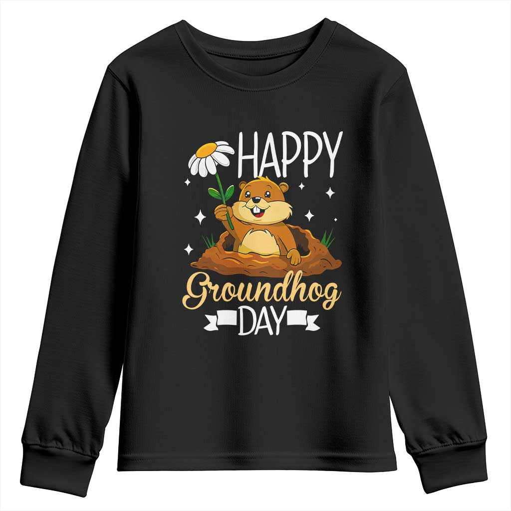 Happy Groundhog Day Youth Sweatshirt Punxsutawney Phil Groundhog Lover