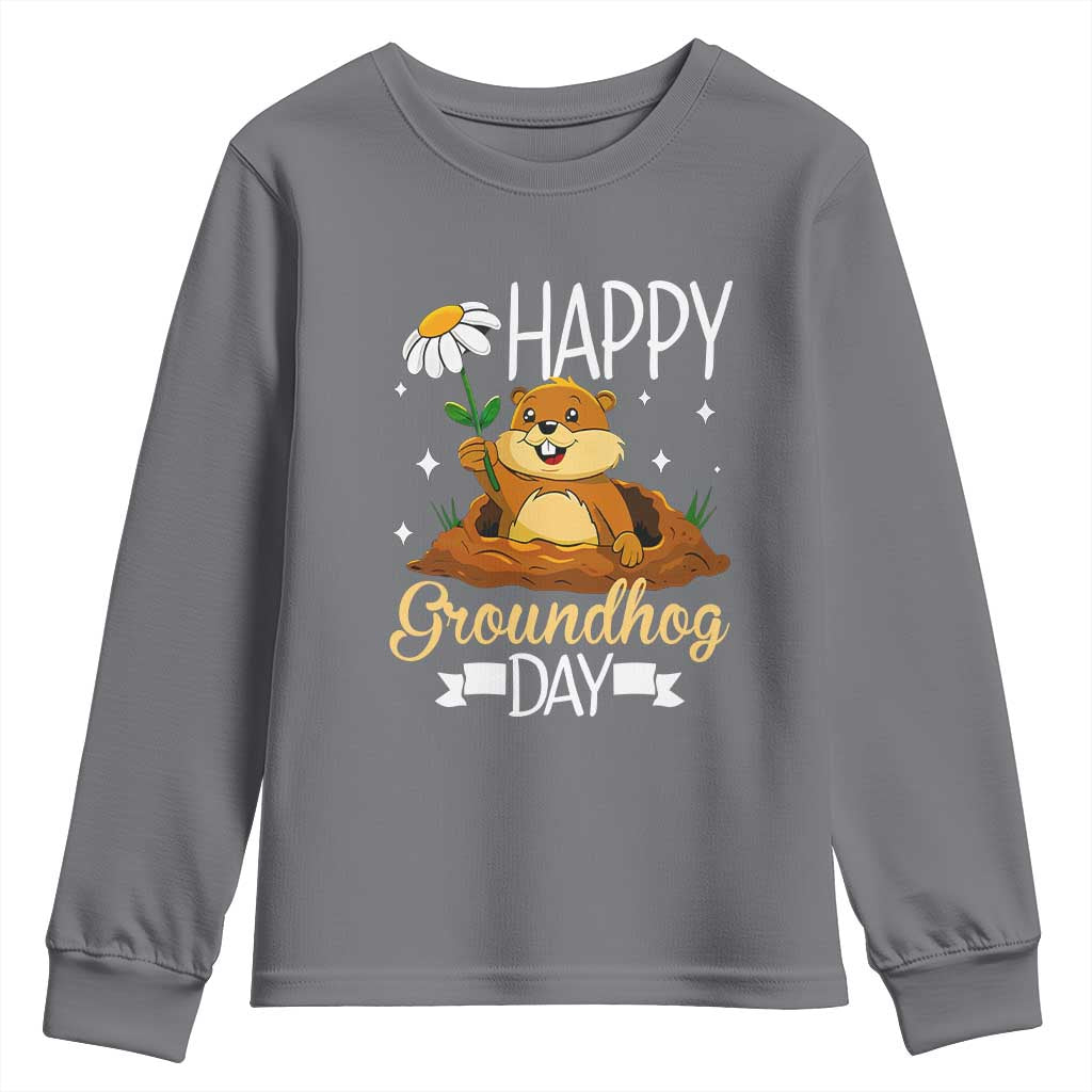 Happy Groundhog Day Youth Sweatshirt Punxsutawney Phil Groundhog Lover