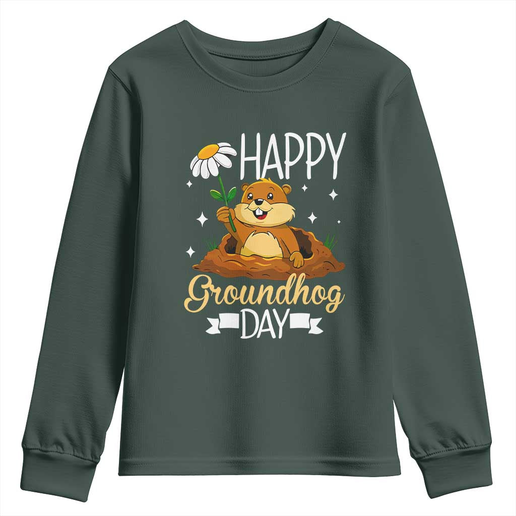 Happy Groundhog Day Youth Sweatshirt Punxsutawney Phil Groundhog Lover