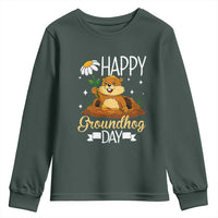 Happy Groundhog Day Youth Sweatshirt Punxsutawney Phil Groundhog Lover