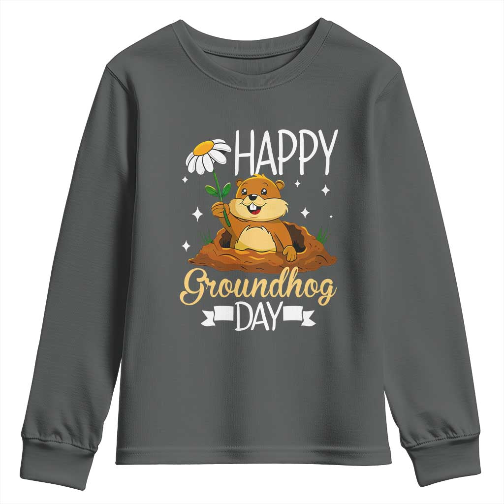 Happy Groundhog Day Youth Sweatshirt Punxsutawney Phil Groundhog Lover
