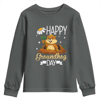 Happy Groundhog Day Youth Sweatshirt Punxsutawney Phil Groundhog Lover