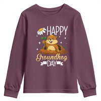 Happy Groundhog Day Youth Sweatshirt Punxsutawney Phil Groundhog Lover