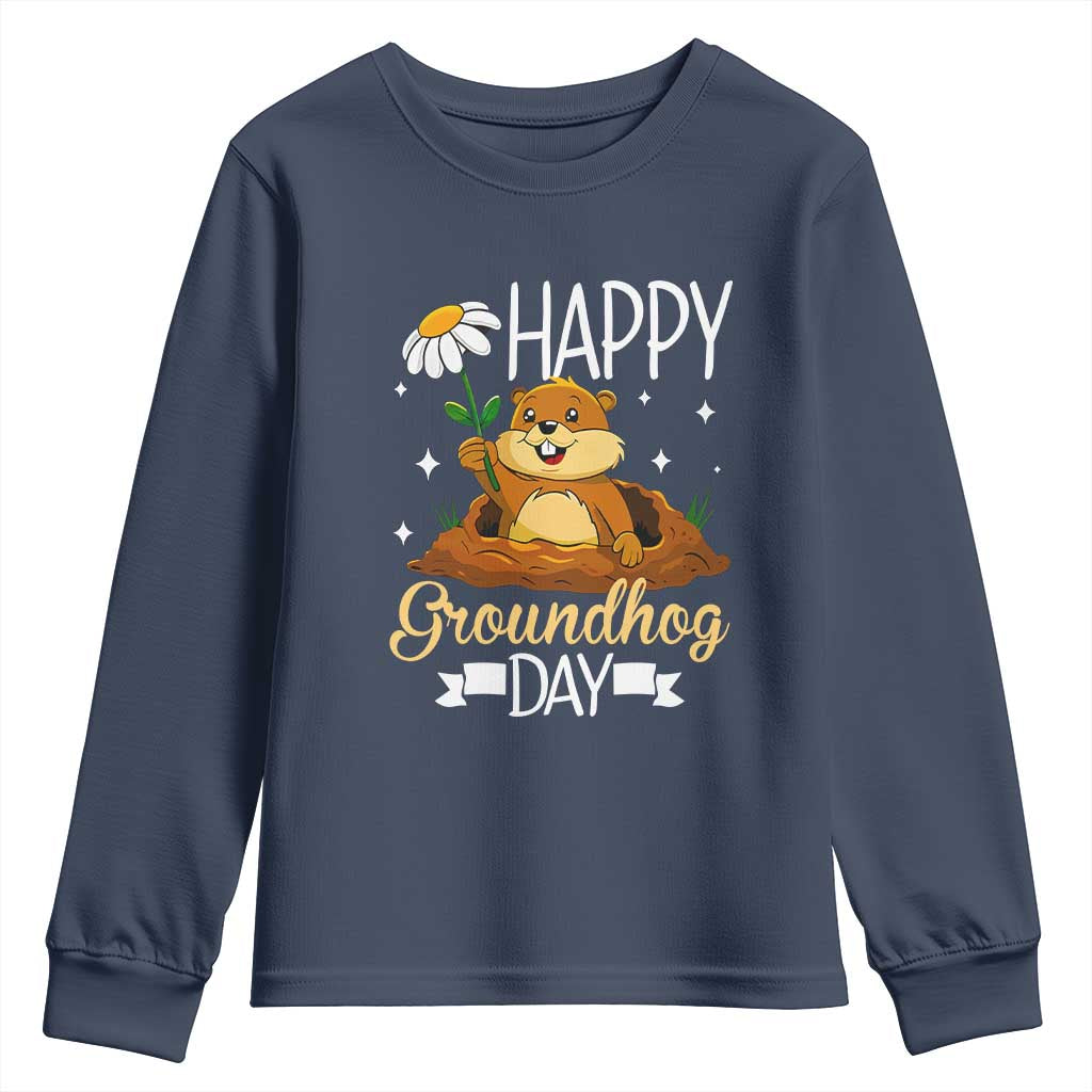 Happy Groundhog Day Youth Sweatshirt Punxsutawney Phil Groundhog Lover