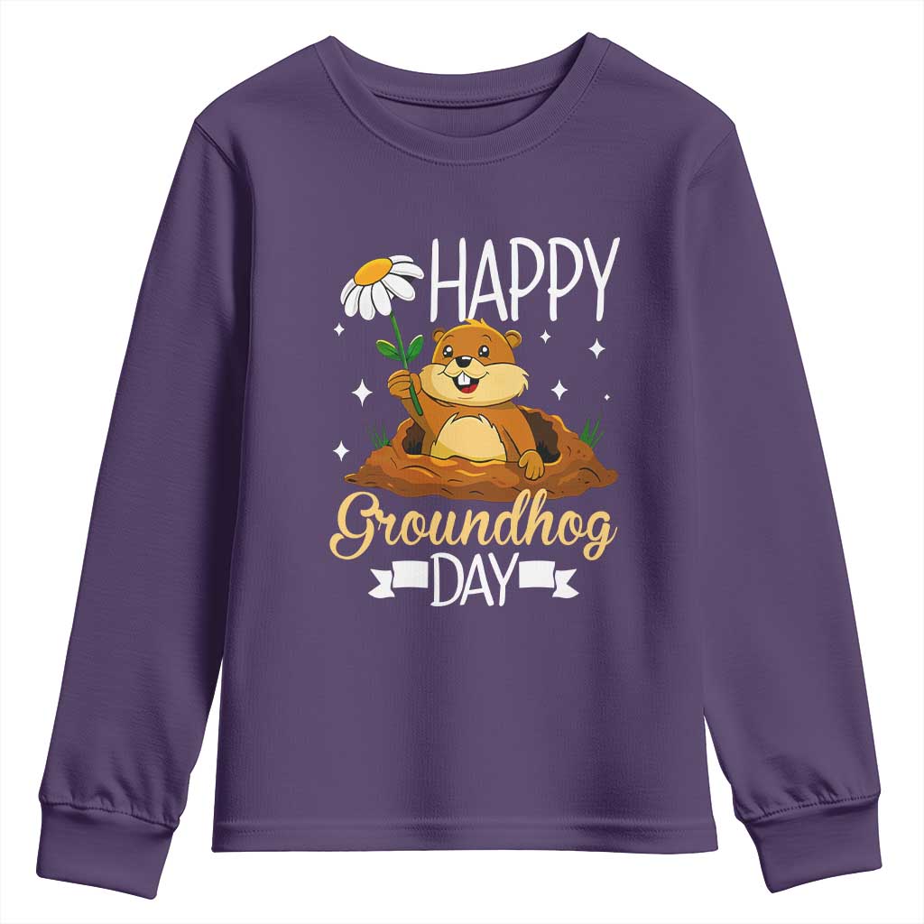 Happy Groundhog Day Youth Sweatshirt Punxsutawney Phil Groundhog Lover