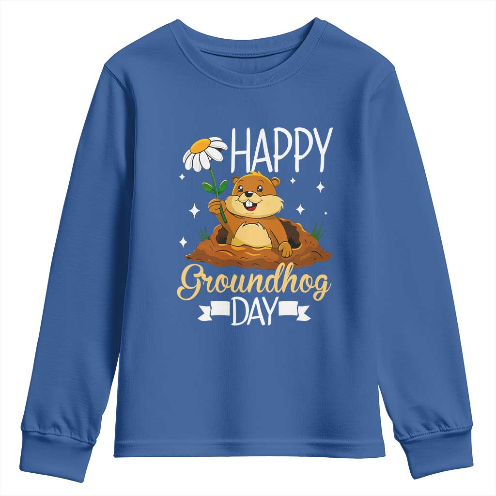 Happy Groundhog Day Youth Sweatshirt Punxsutawney Phil Groundhog Lover