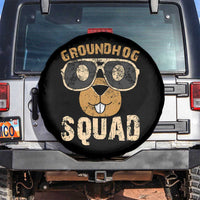 Groundhog Squad Spare Tire Cover Cute Woodchuck Happy Groundhog Day