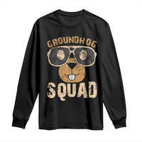 Groundhog Squad Long Sleeve Shirt Cute Woodchuck Happy Groundhog Day