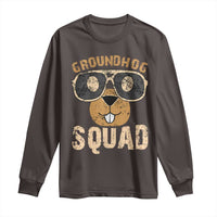 Groundhog Squad Long Sleeve Shirt Cute Woodchuck Happy Groundhog Day