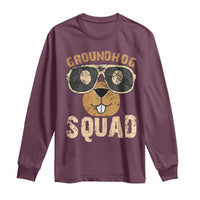 Groundhog Squad Long Sleeve Shirt Cute Woodchuck Happy Groundhog Day