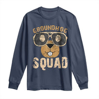 Groundhog Squad Long Sleeve Shirt Cute Woodchuck Happy Groundhog Day