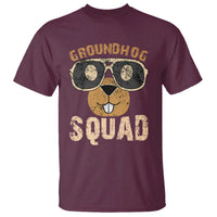 Groundhog Squad T Shirt Cute Woodchuck Happy Groundhog Day