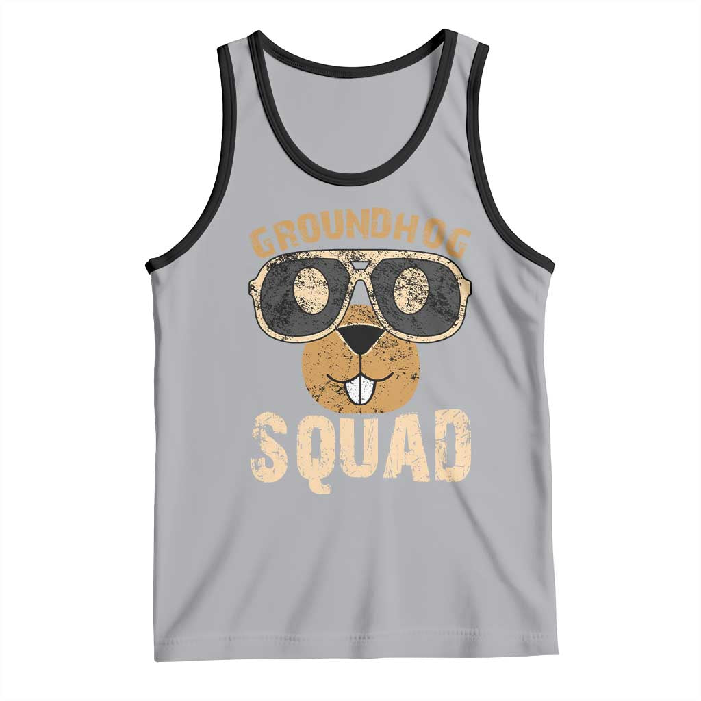 Groundhog Squad Tank Top Cute Woodchuck Happy Groundhog Day