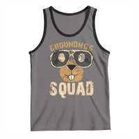 Groundhog Squad Tank Top Cute Woodchuck Happy Groundhog Day