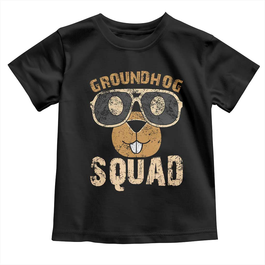 Groundhog Squad Toddler T Shirt Cute Woodchuck Happy Groundhog Day