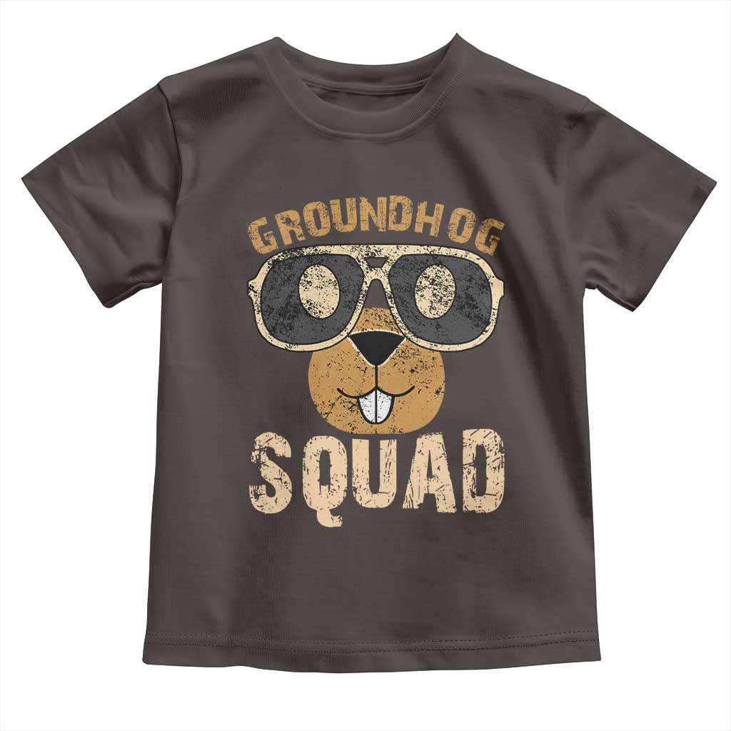 Groundhog Squad Toddler T Shirt Cute Woodchuck Happy Groundhog Day