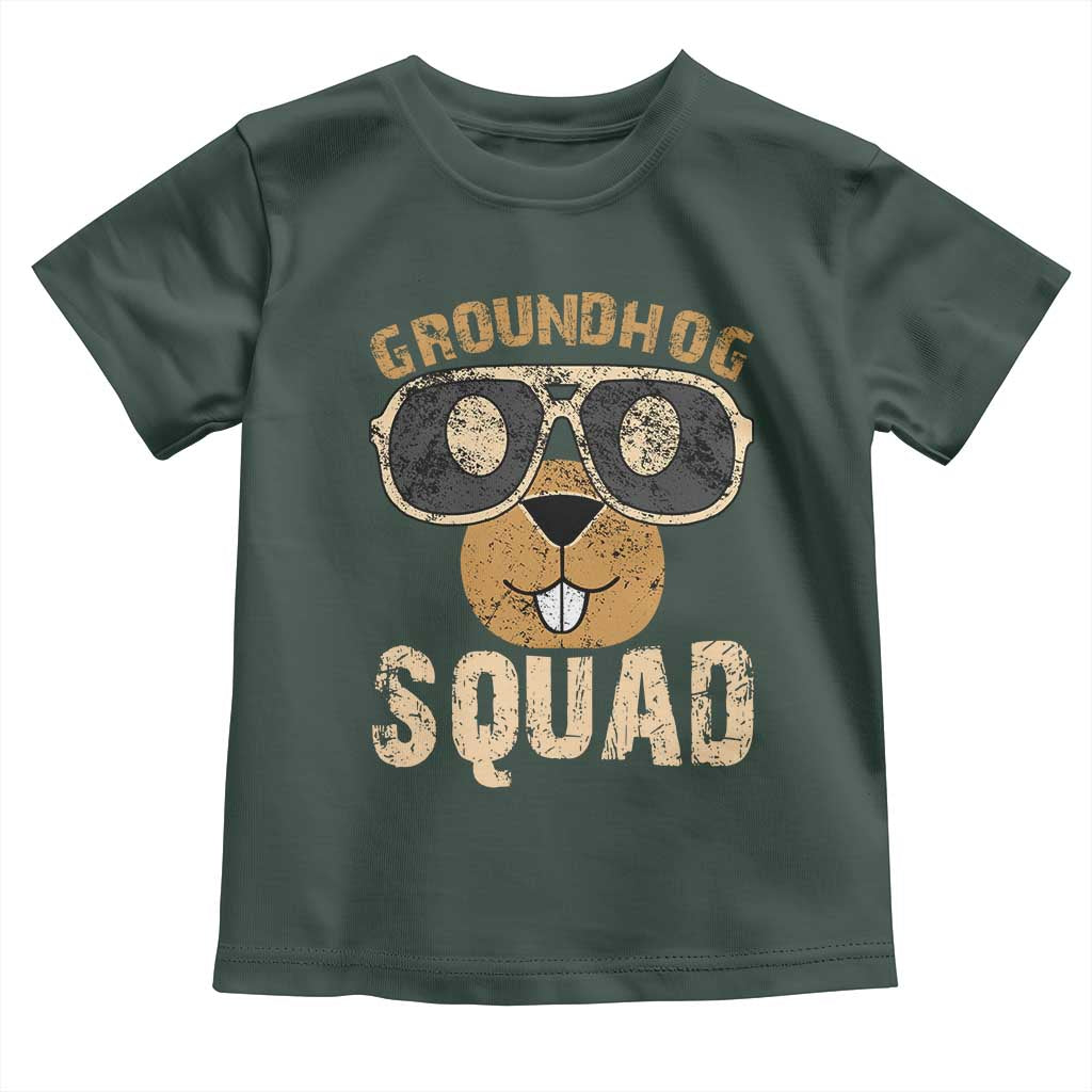 Groundhog Squad Toddler T Shirt Cute Woodchuck Happy Groundhog Day