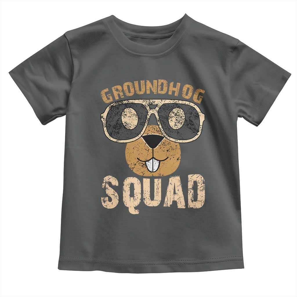 Groundhog Squad Toddler T Shirt Cute Woodchuck Happy Groundhog Day