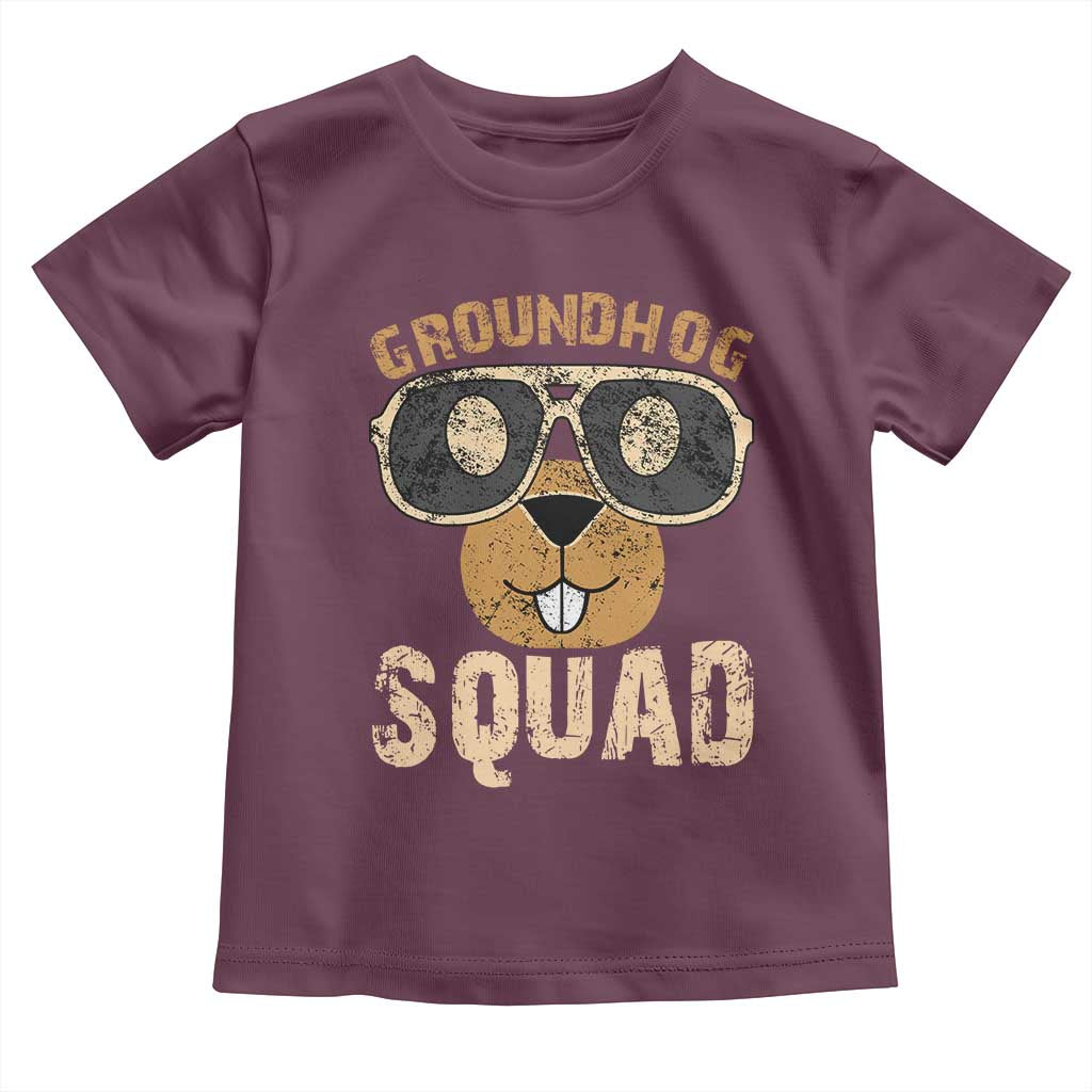 Groundhog Squad Toddler T Shirt Cute Woodchuck Happy Groundhog Day