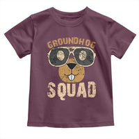 Groundhog Squad Toddler T Shirt Cute Woodchuck Happy Groundhog Day