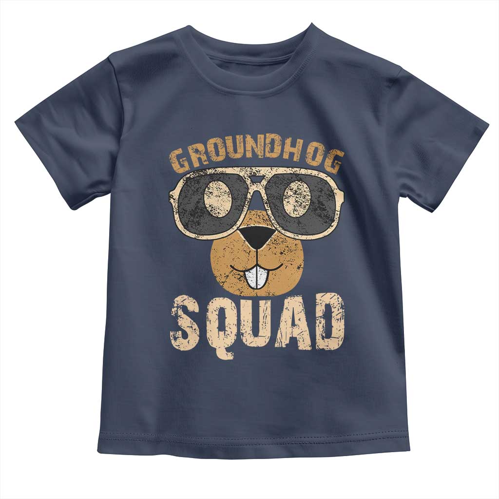 Groundhog Squad Toddler T Shirt Cute Woodchuck Happy Groundhog Day