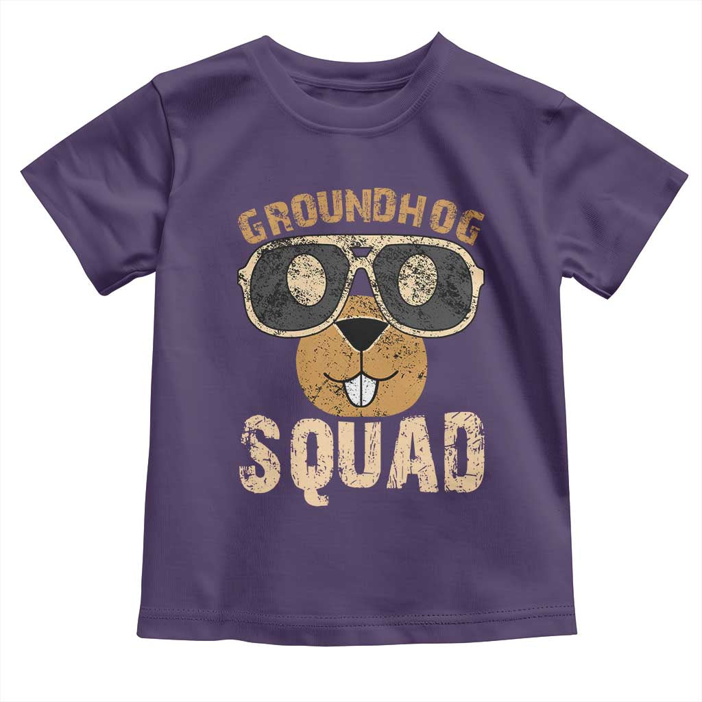 Groundhog Squad Toddler T Shirt Cute Woodchuck Happy Groundhog Day
