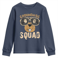 Groundhog Squad Youth Sweatshirt Cute Woodchuck Happy Groundhog Day