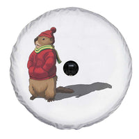 Groundhog Shadow Spare Tire Cover Funny Woodchuck Ground Hog Meteorlogy