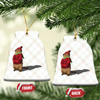 Groundhog Shadow Ceramic Ornament Funny Woodchuck Ground Hog Meteorlogy - Wonder Print Shop