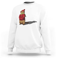 Groundhog Shadow Sweatshirt Funny Woodchuck Ground Hog Meteorlogy