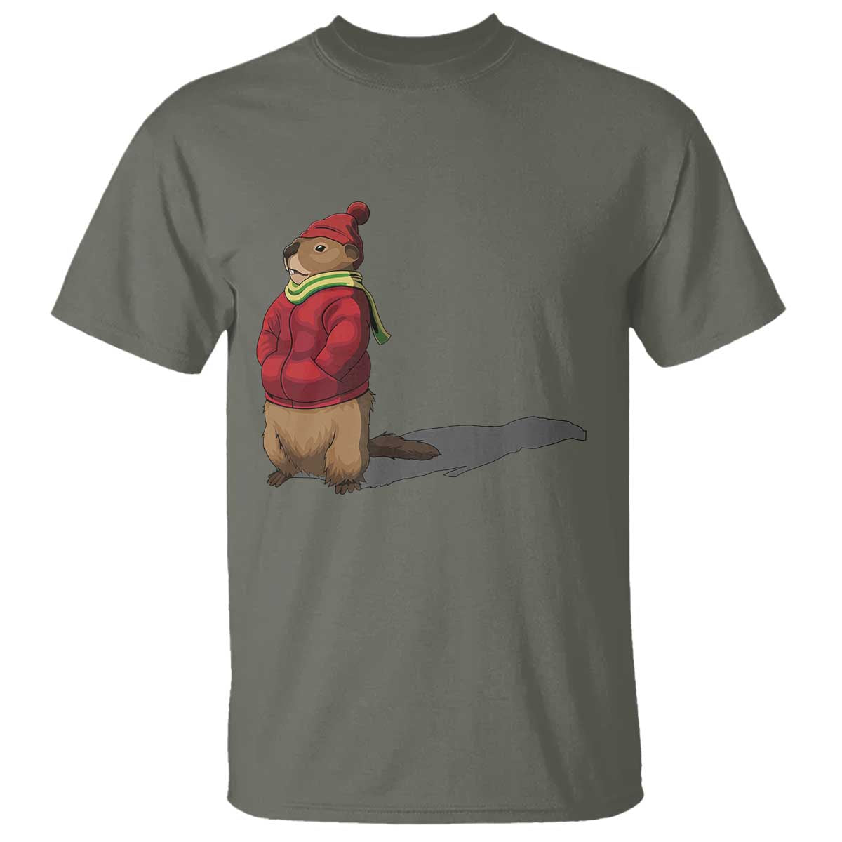 Groundhog Shadow T Shirt Funny Woodchuck Ground Hog Meteorlogy