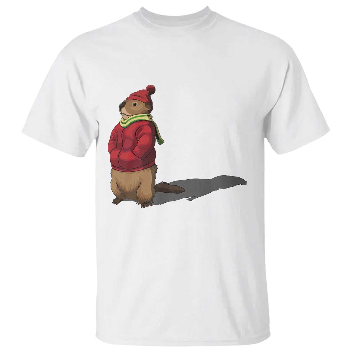 Groundhog Shadow T Shirt Funny Woodchuck Ground Hog Meteorlogy