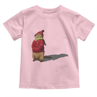 Groundhog Shadow Toddler T Shirt Funny Woodchuck Ground Hog Meteorlogy