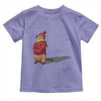 Groundhog Shadow Toddler T Shirt Funny Woodchuck Ground Hog Meteorlogy