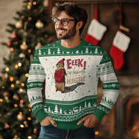 Groundhog Shadow Knitted Sweatshirt Eeek The Shadow Makes My Butt Look Huge