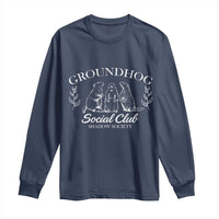 Groundhog Social Club Long Sleeve Shirt Shadow Society Funny Woodchuck