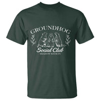 Groundhog Social Club T Shirt Shadow Society Funny Woodchuck