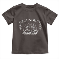 Groundhog Social Club Toddler T Shirt Shadow Society Funny Woodchuck