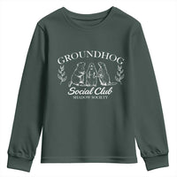 Groundhog Social Club Youth Sweatshirt Shadow Society Funny Woodchuck