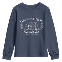 Groundhog Social Club Youth Sweatshirt Shadow Society Funny Woodchuck