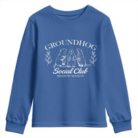 Groundhog Social Club Youth Sweatshirt Shadow Society Funny Woodchuck
