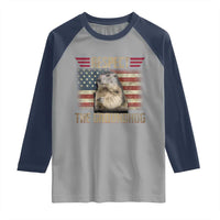 Groundhog Meteorology Raglan Shirt Respect The Groundhog Woodchuck Photo GroundHog Day
