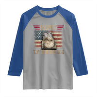 Groundhog Meteorology Raglan Shirt Respect The Groundhog Woodchuck Photo GroundHog Day
