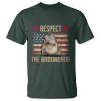 Groundhog Meteorology T Shirt Respect The Groundhog Woodchuck Photo GroundHog Day
