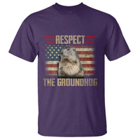 Groundhog Meteorology T Shirt Respect The Groundhog Woodchuck Photo GroundHog Day