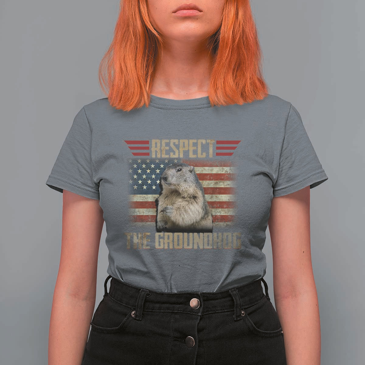 Groundhog Meteorology T Shirt For Women Respect The Groundhog Woodchuck Photo GroundHog Day