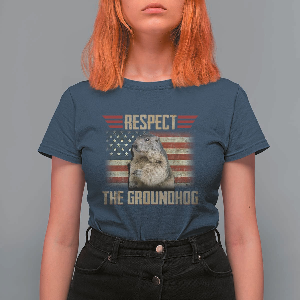 Groundhog Meteorology T Shirt For Women Respect The Groundhog Woodchuck Photo GroundHog Day