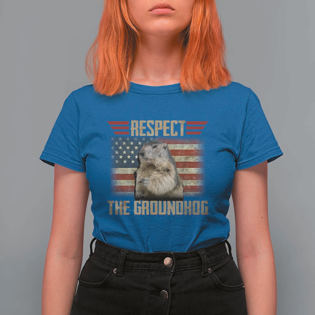 Groundhog Meteorology T Shirt For Women Respect The Groundhog Woodchuck Photo GroundHog Day